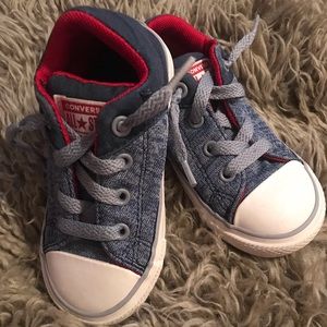 Toddler Size 7; Denim Converse All-Stars; Like New